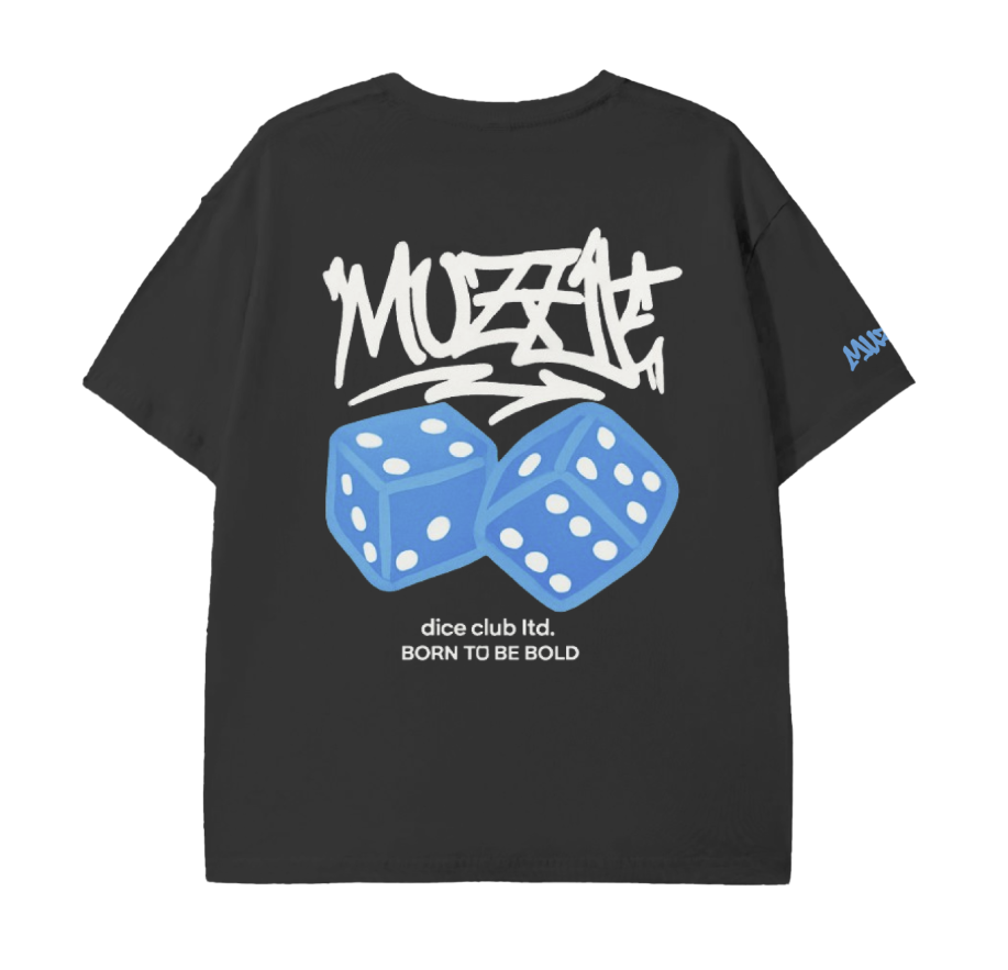 "MUZZIE" Dice Club Street Tee